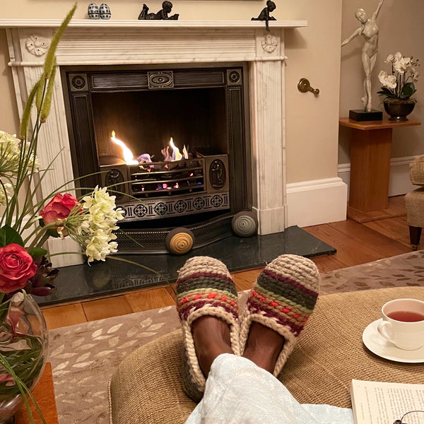 Handmade Unisex Organic Sheep Wool Slippers Lucky Dip