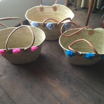 French Market Shopping Basket Bag