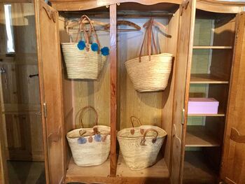 French Market Shopping Basket Bag