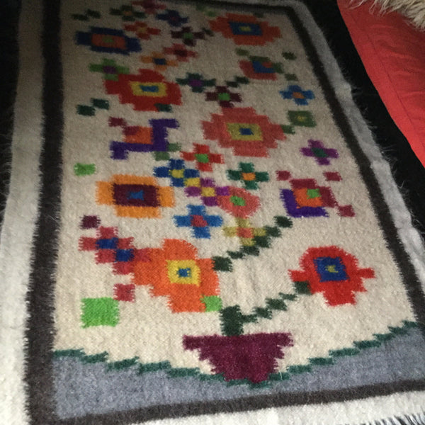 Plant in Pot Hand Woven Rug For Plant Lovers Custom Made