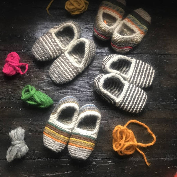 Handmade Unisex Organic Sheep Wool Slippers Lucky Dip