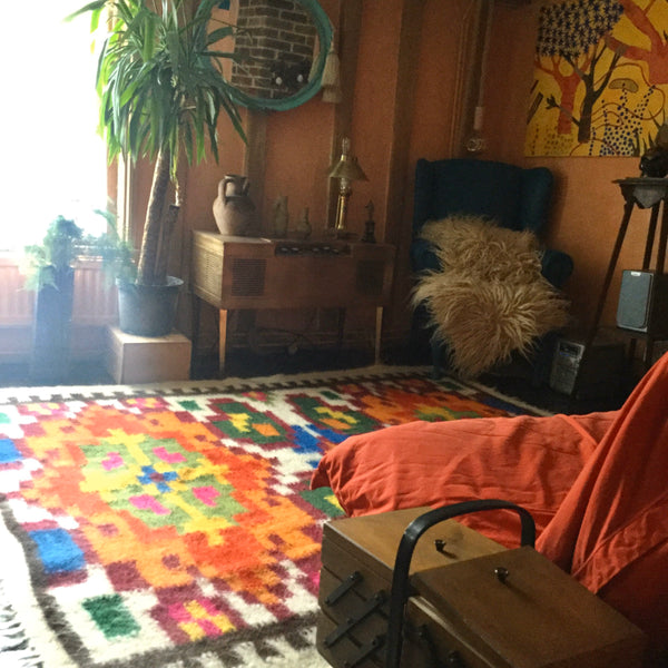 Pumpkin Spice And Everything Nice Hand Woven Wool Rug Custom Made
