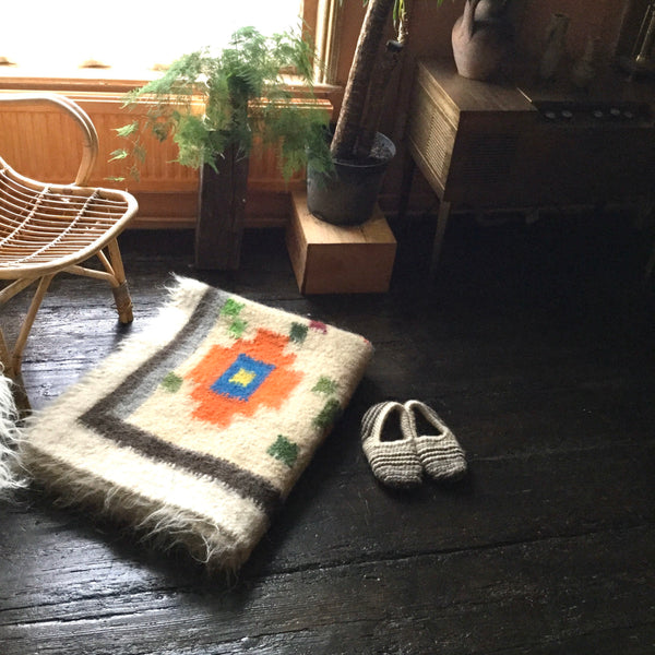 Plant in Pot Hand Woven Rug For Plant Lovers Custom Made