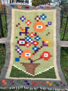 Hand Made thick wool vegan rugs