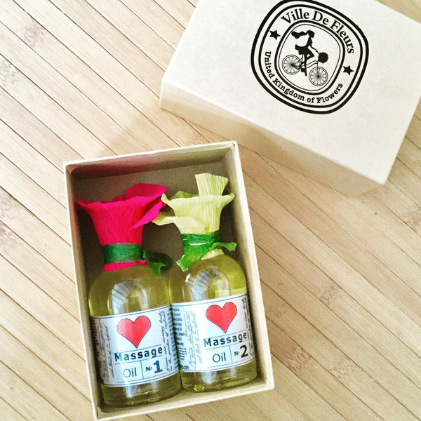 Pampering Massage Oil Gift Set - Vegan Skincare, Relaxation