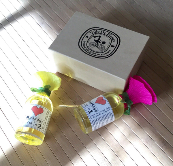 Pampering Massage Oil Gift Set - Vegan Skincare, Relaxation