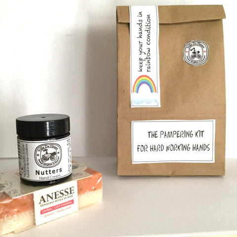 Rainbow Hand Pampering Kit | Nut Oil Cream, French Soap