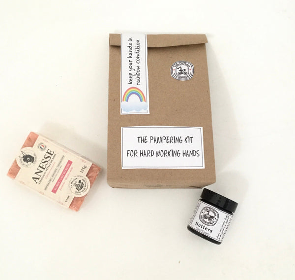 Rainbow Hand Pampering Kit | Nut Oil Cream, French Soap
