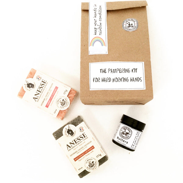 Rainbow Hand Pampering Kit | Nut Oil Cream, French Soap