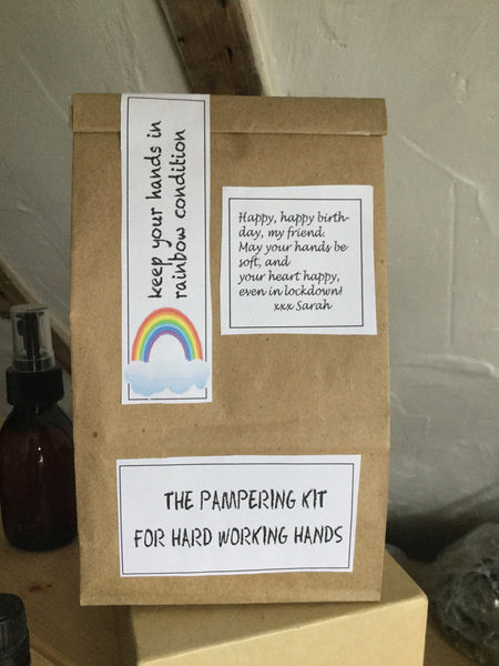 Rainbow Hand Pampering Kit | Nut Oil Cream, French Soap