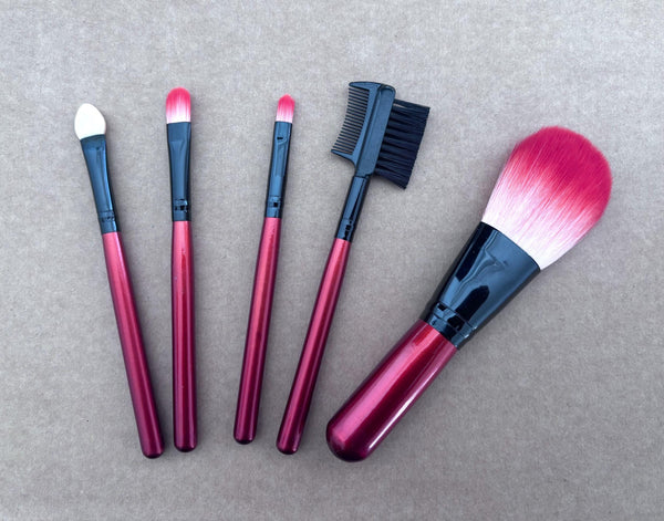 5-Piece Vegan Makeup Brush Set | Cruelty-Free Bristles