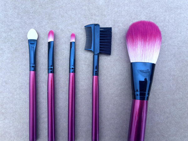 5-Piece Vegan Makeup Brush Set | Cruelty-Free Bristles