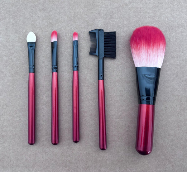 5-Piece Vegan Makeup Brush Set | Cruelty-Free Bristles