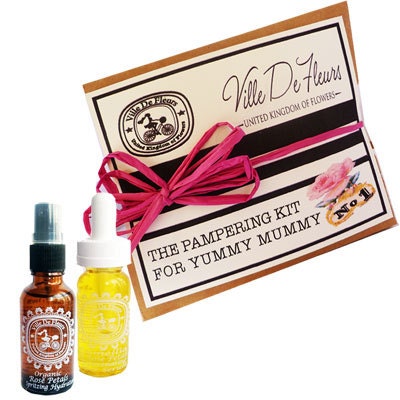 Natural Skincare Pampering Kit – Rose Serum & Hydrator, Mum Gift Set