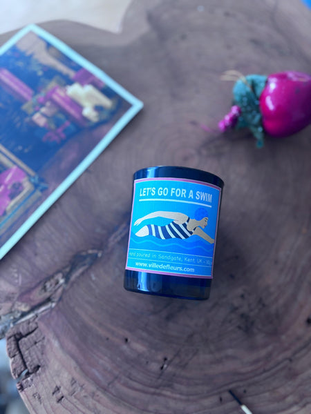 Marine Scent Candle – Ocean Breeze, Driftwood & Cedarwood, Handmade UK