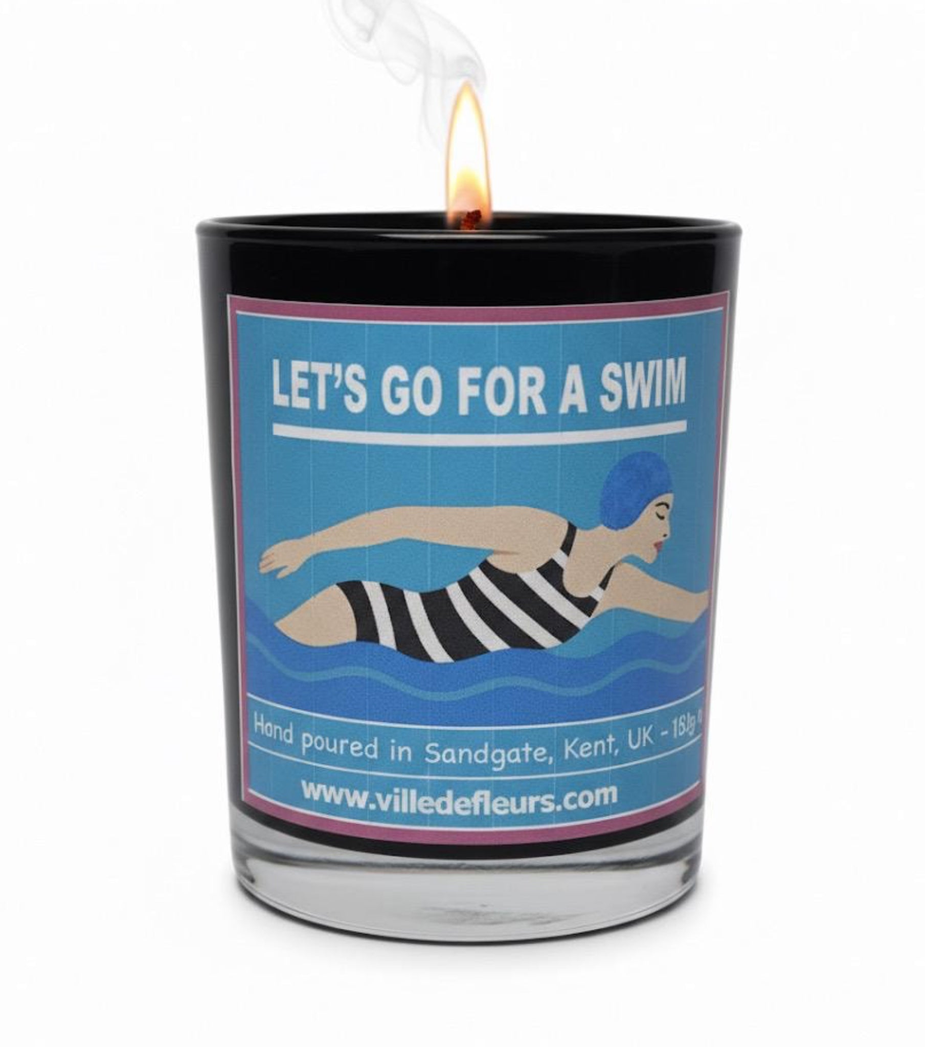 Marine Scent Candle – Ocean Breeze, Driftwood & Cedarwood, Handmade UK
