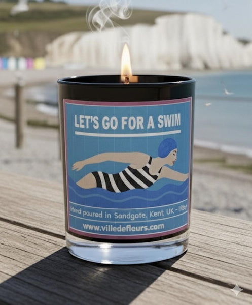Marine Scent Candle – Ocean Breeze, Driftwood & Cedarwood, Handmade UK