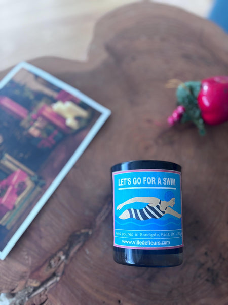 Marine Scent Candle – Ocean Breeze, Driftwood & Cedarwood, Handmade UK