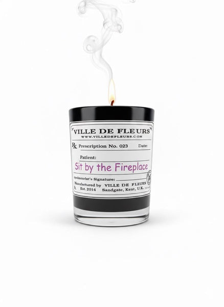 Fireside Glow Candle, Woody Spicy Scent, Vegan Home Fragrance