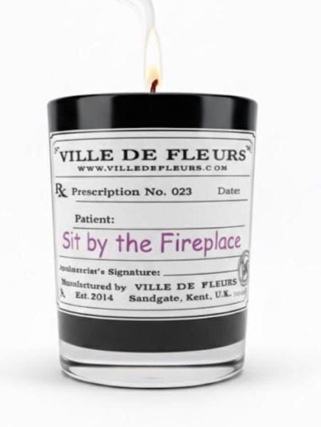 Fireside Glow Candle, Woody Spicy Scent, Vegan Home Fragrance