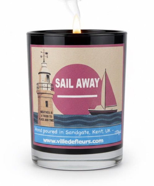 Sail Away Scented Candle – Coastal Seaweed & Citrus, Vegan